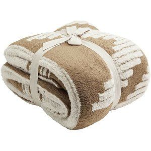 Barefoot Dreams CozyChic Throw Blanket 54" x 72" Moss/Almond